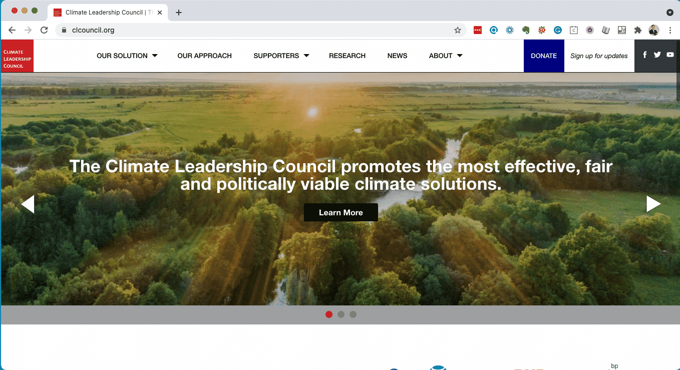 The homepage of clcouncil.org on 2021_04_29 (screenshot)